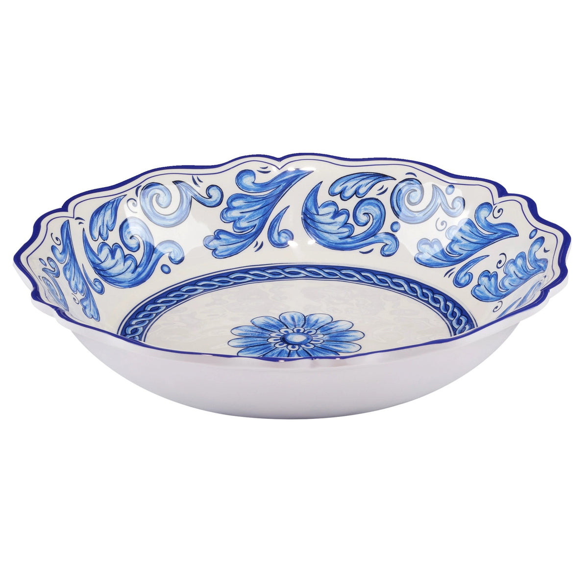 Veranda 100% Melamine Large Serving Bowl 13.75in X 2.75in