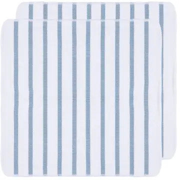 Basketweave Slate Blue Dishcloths Set of 2