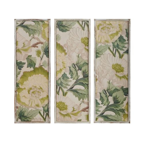 Tranquil Green Carved Wall Art