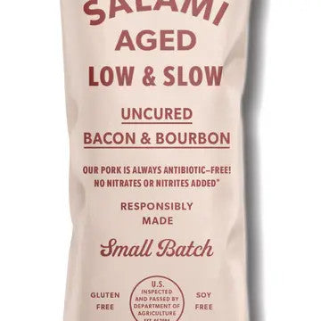 Uncured Bacon & Bourbon Salami
