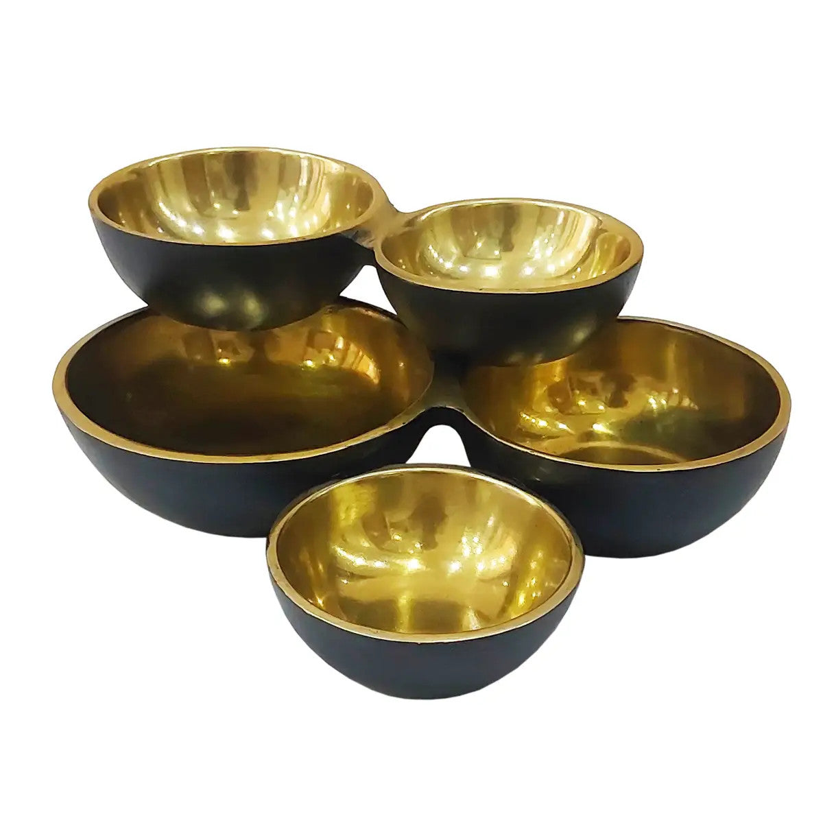 Black 5-Cluster Bowl