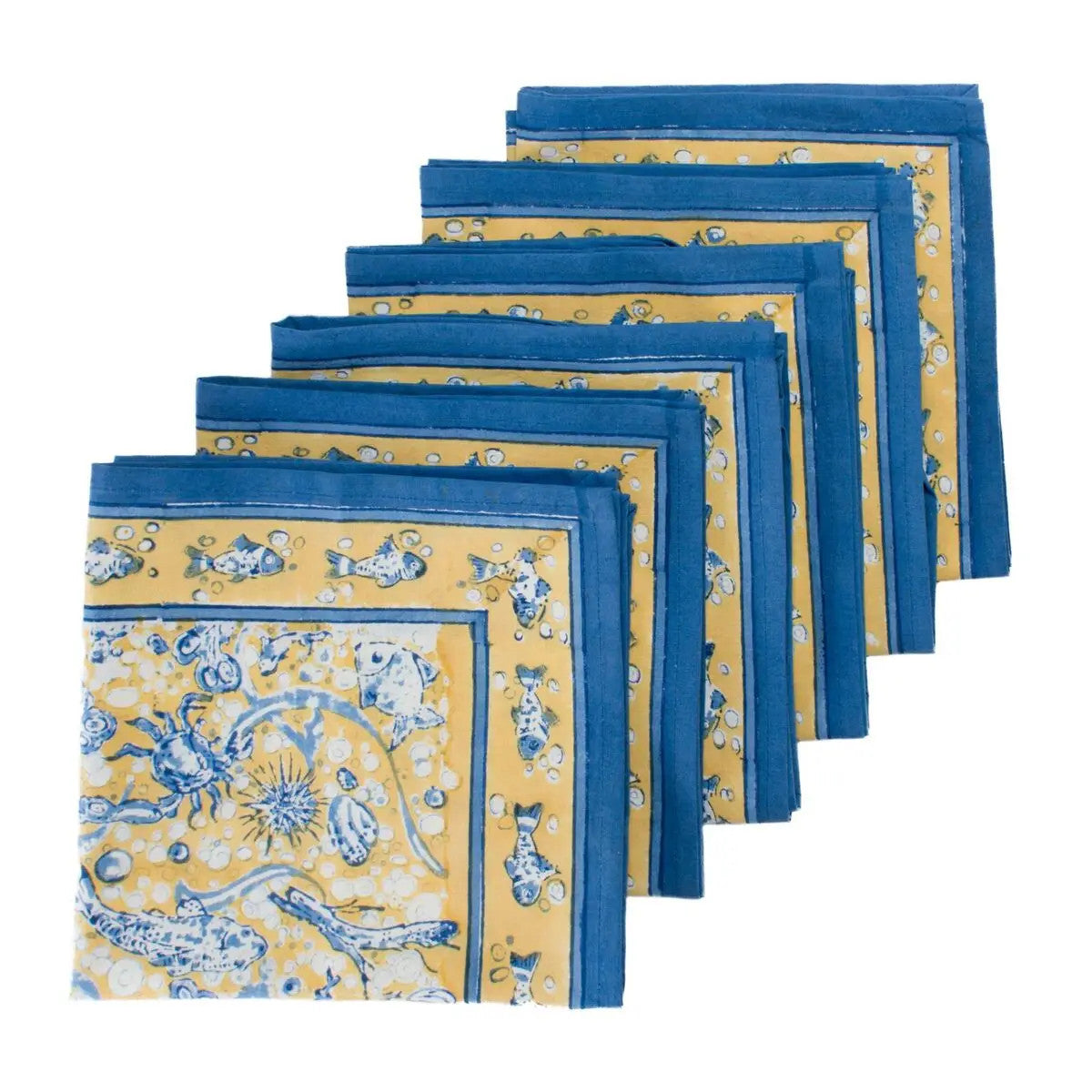 La Mer Blue & Yellow Napkin