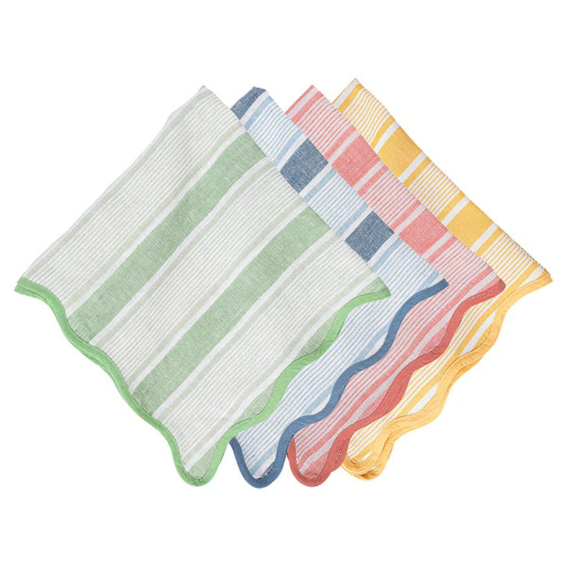 Cabana Stripe Napkin Assorted Set/4 - Multi