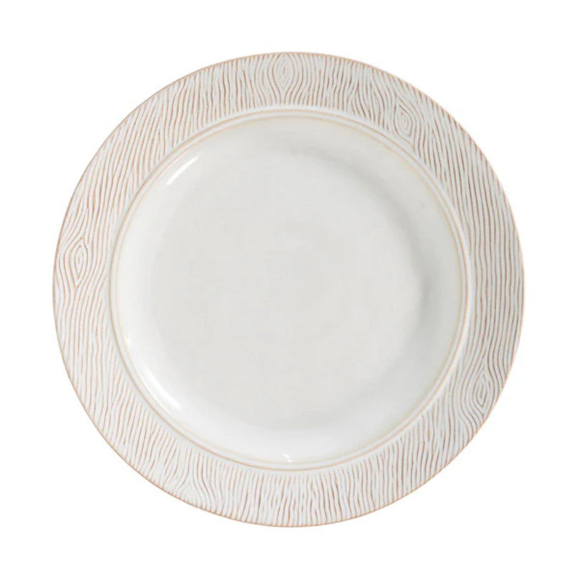 Blenheim Oak Dinner Plate - Whitewash