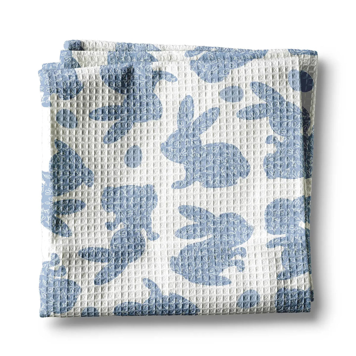 Easter Bunny Rabbit Spring Egg Kitchen Towel Waffle Baking