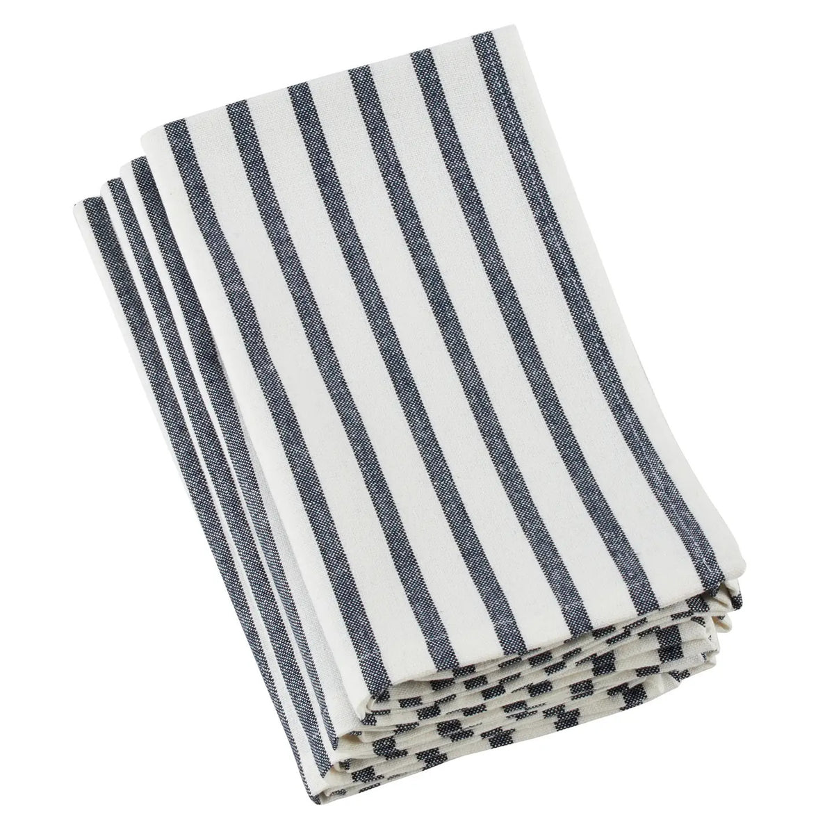 Striped Design Napkin - Navy Blue