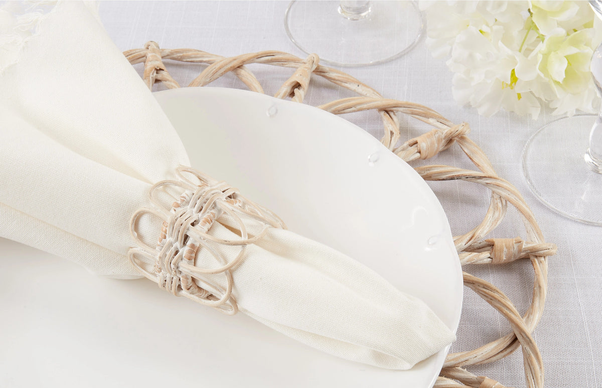 Twisted Rattan Napkin Ring