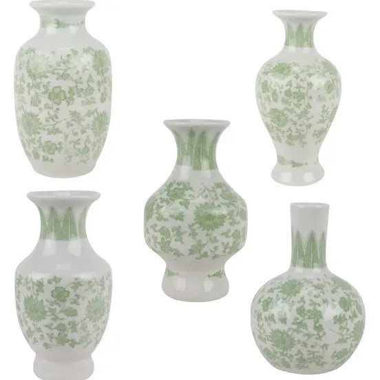Mini Green Bud Vase-Single