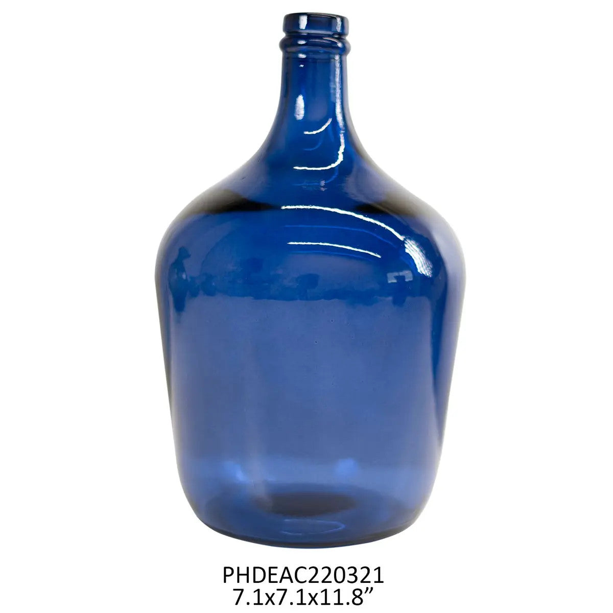 Cobalt Blue Carafe Bottle 12L Natural Vase