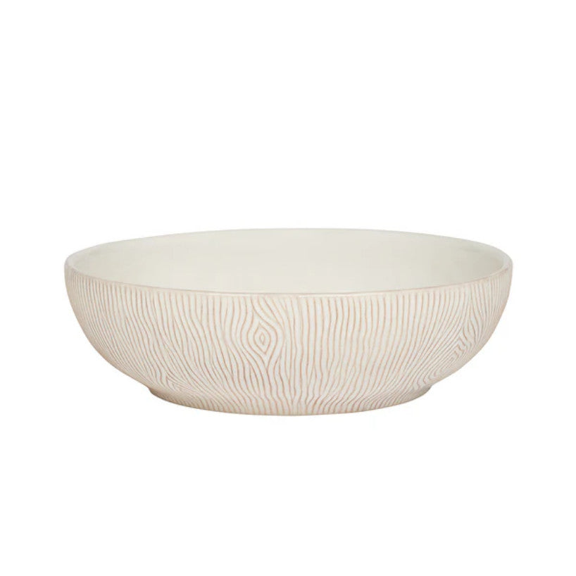 Blenheim Oak Coupe Bowl - Whitewash