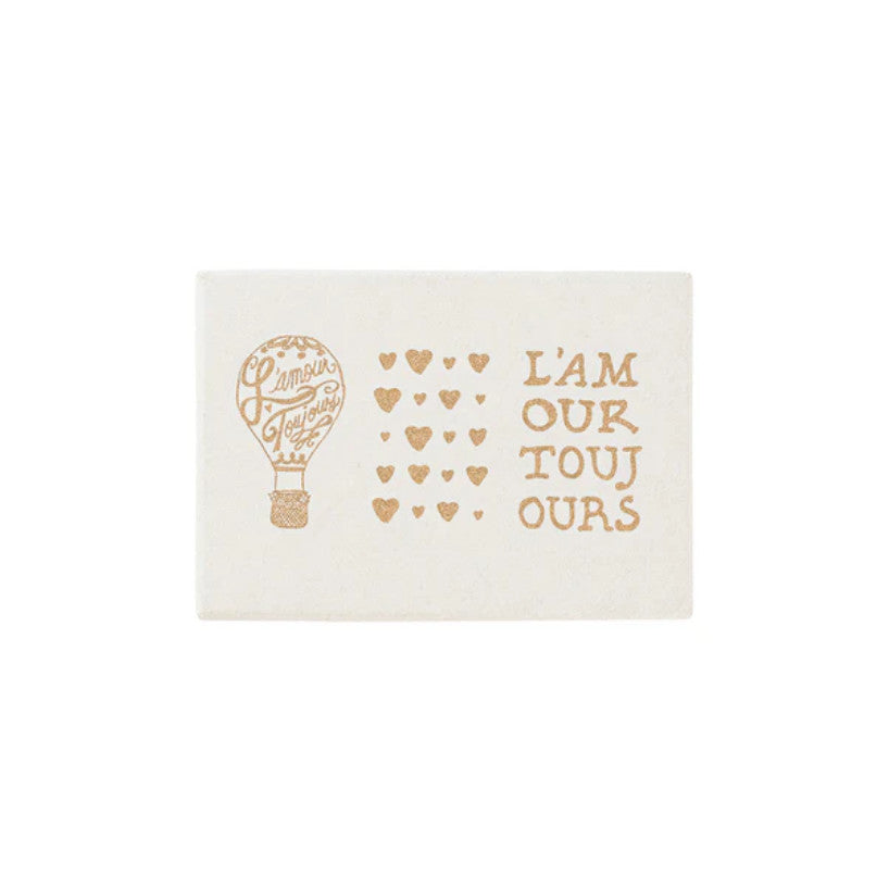 L'Amour Toujours Note Card Assorted Set/6 - Gold