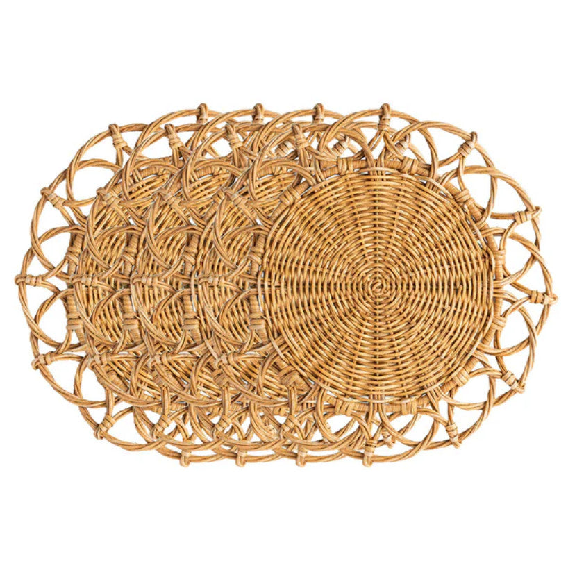 Provence Rattan Placemat Set/4 - Natural