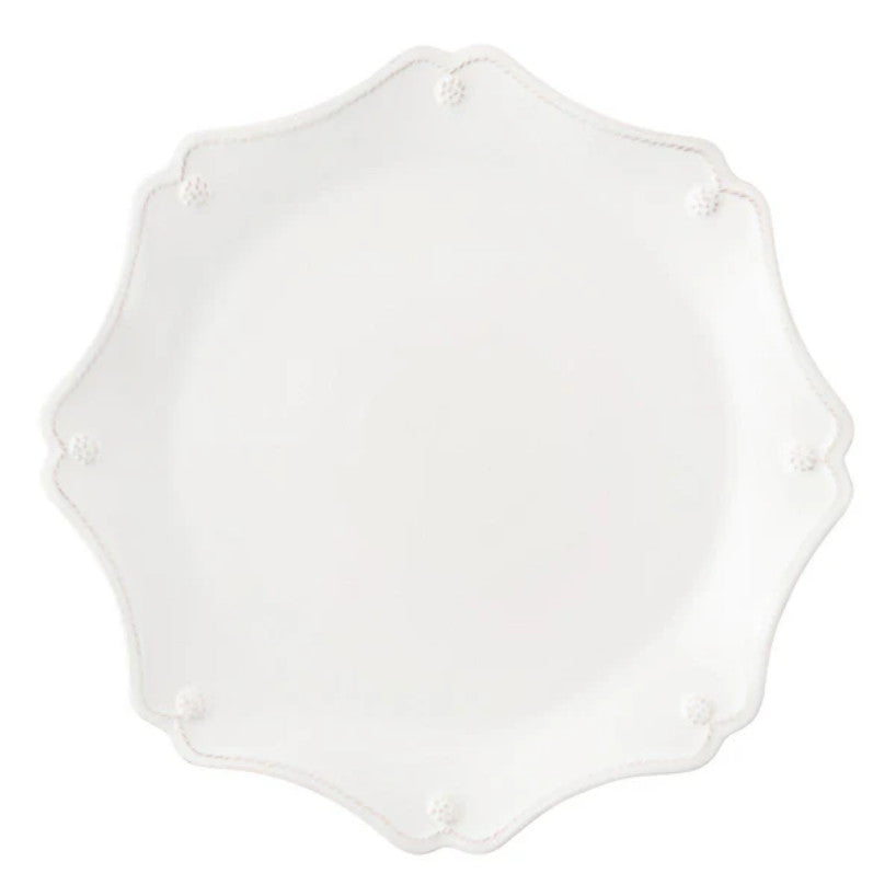 Berry & Thread Scalloped Charger/Platter - Whitewash