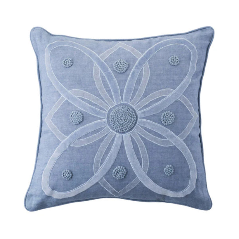 Berry & Thread 18" Pillow - Chambray