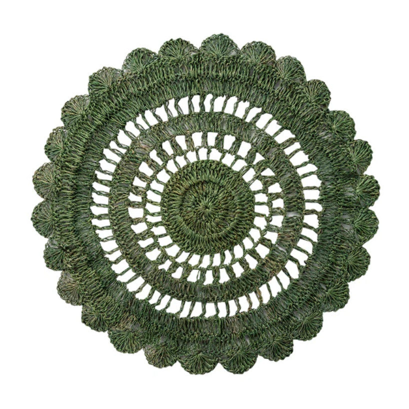 Macrame Placemat - Green