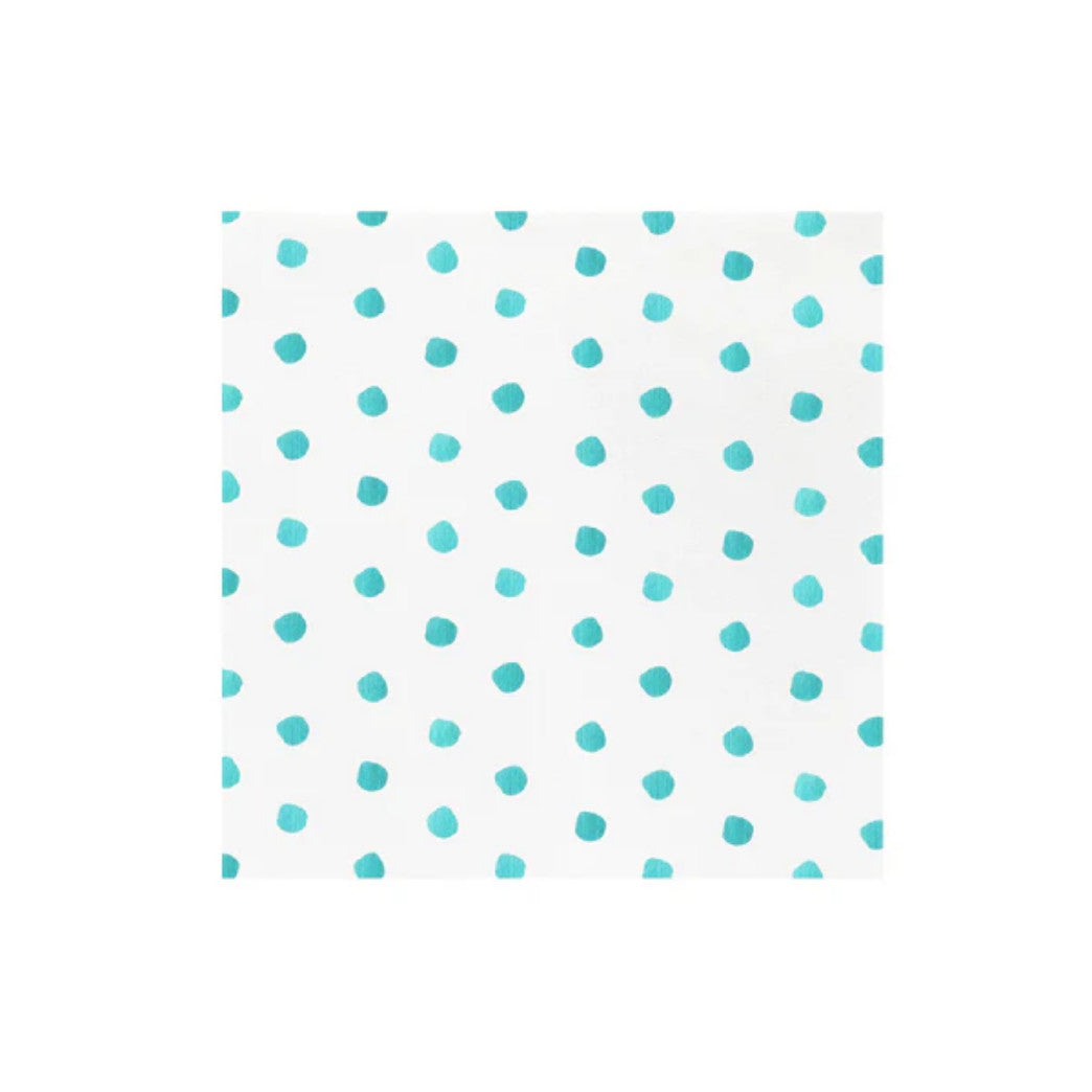 Papersoft Napkins Dot Dinner Napkins (Pack of 20) Aqua
