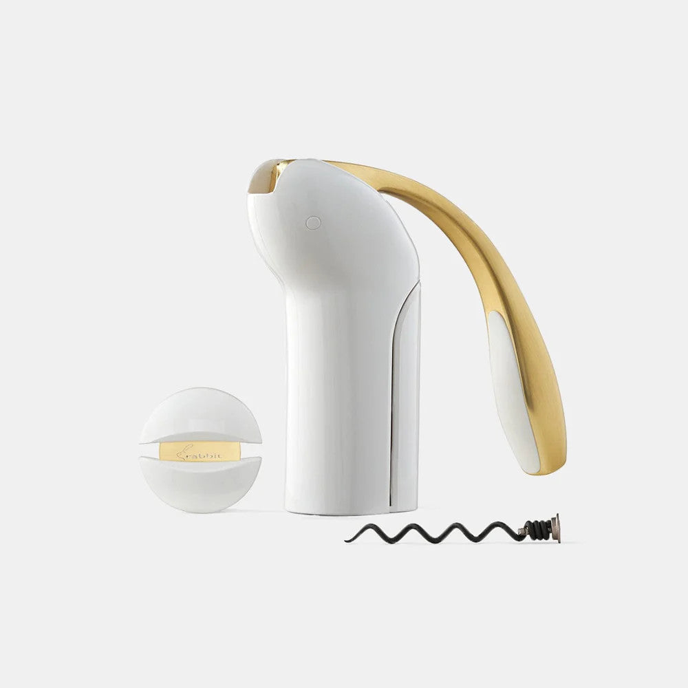 The Vertical Rabbit Corkscrew Set (White)