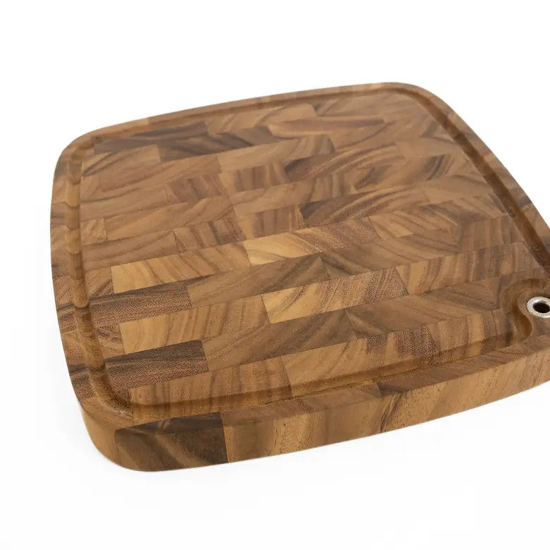 Ironwood Carolina Acacia Wood Chopping Board, End Grain, 14"