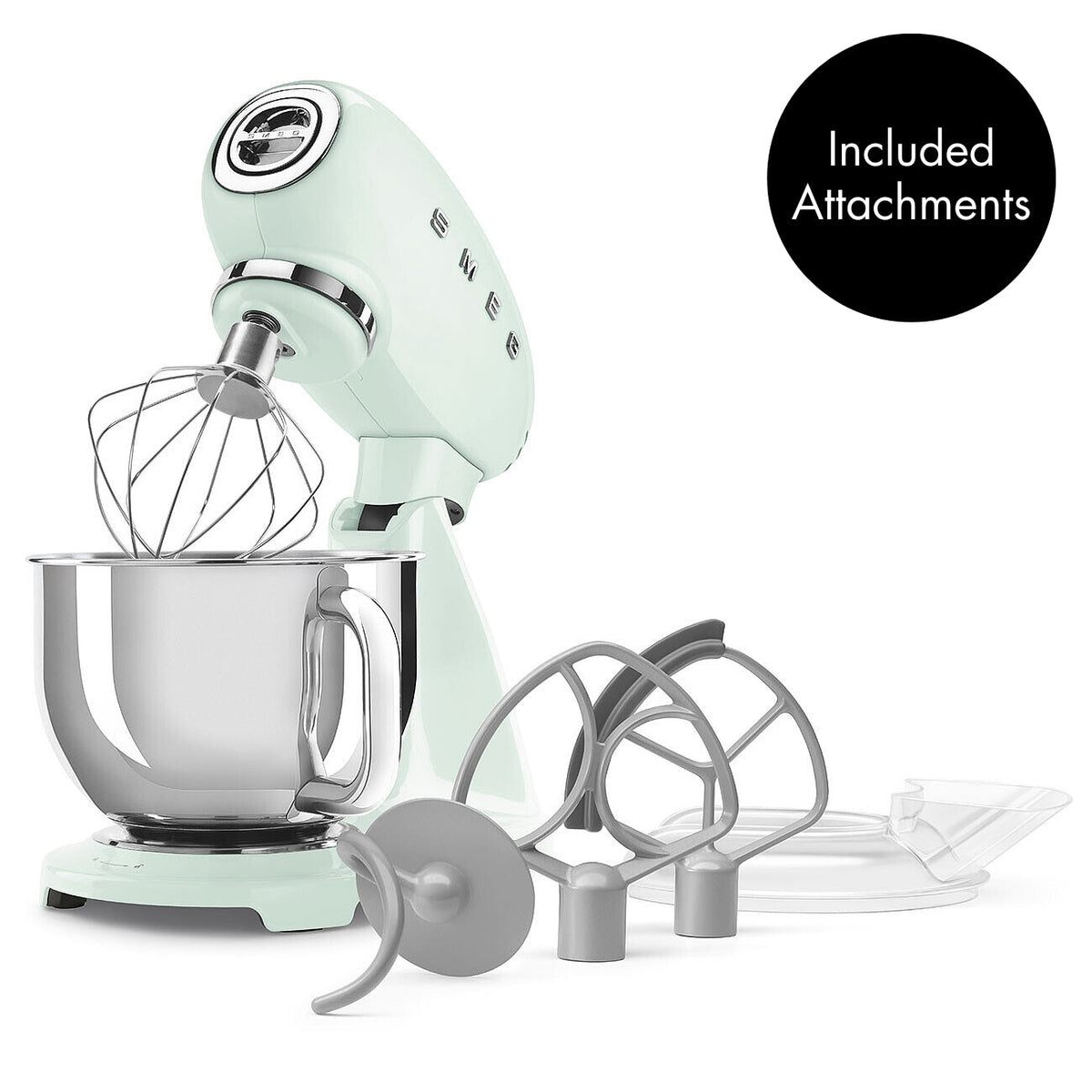 SMEG Forte Stand Mixer (SMF05) – Pastel Green