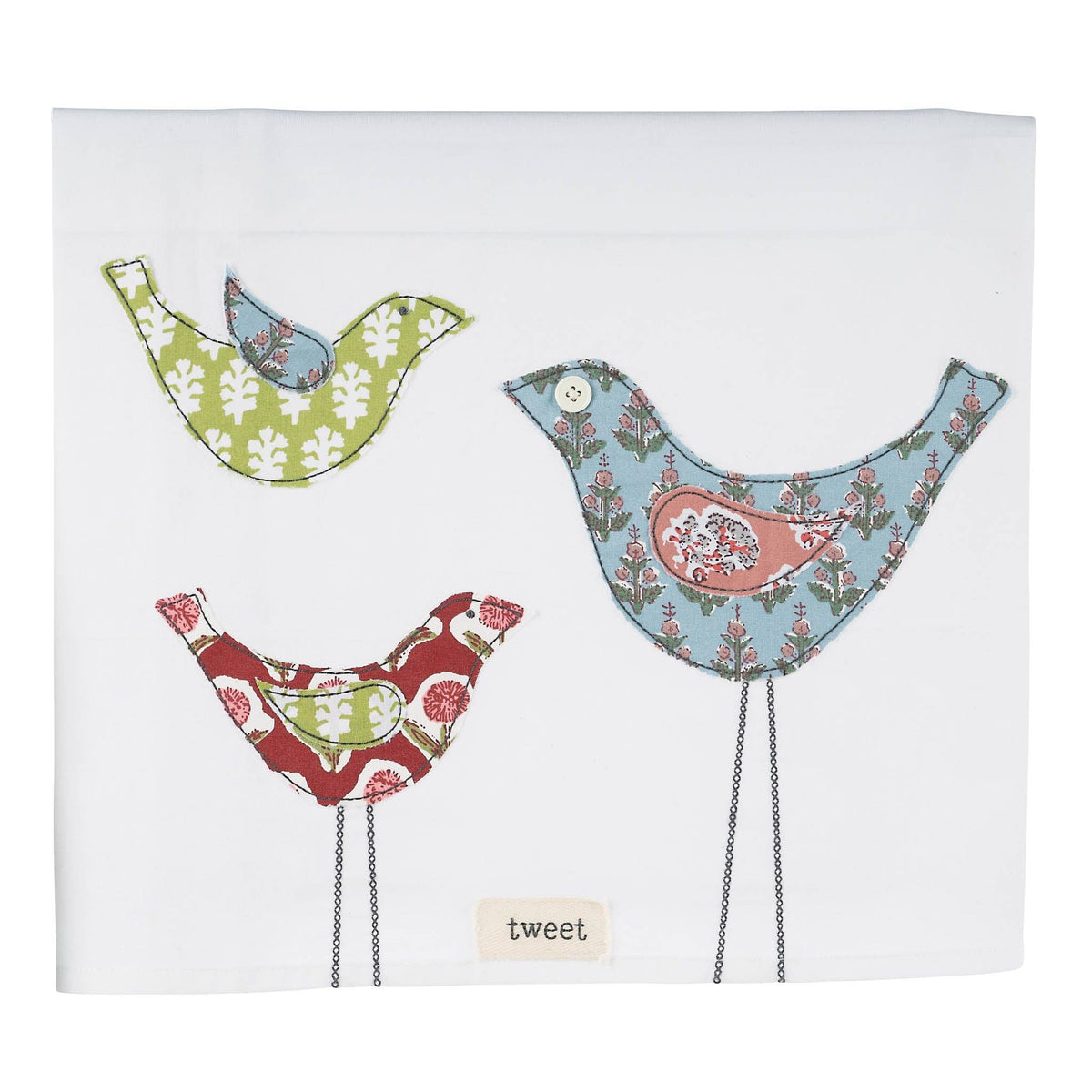 Three Birds Tea Towel