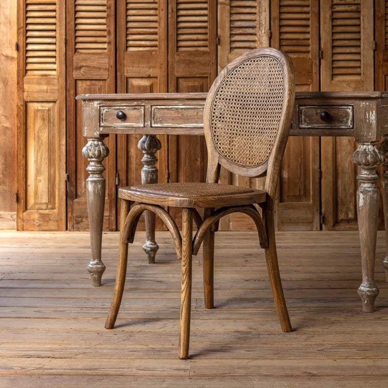 Cane Back Dining Chair (Rounded)