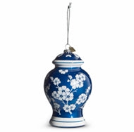 Blue Ginger Jar Ornament 6.5"