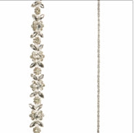 Clear Jeweled Garl 6"