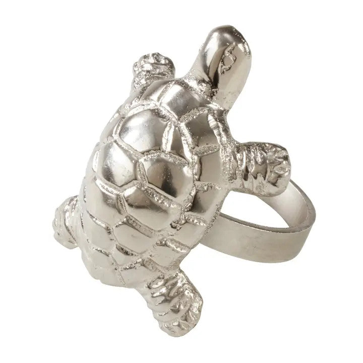 Turtle Napkin Ring Silver