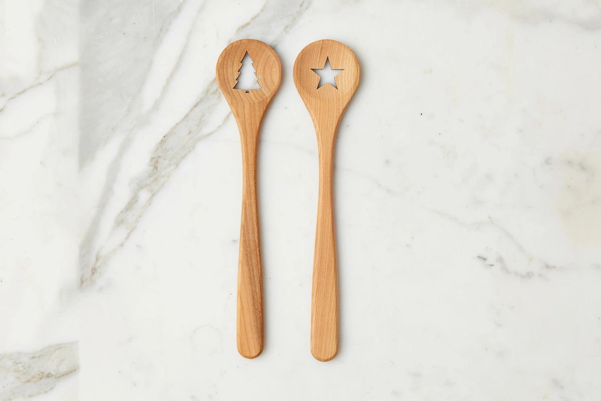 @ETU Euro Holiday Spoon Set, Beechwood
