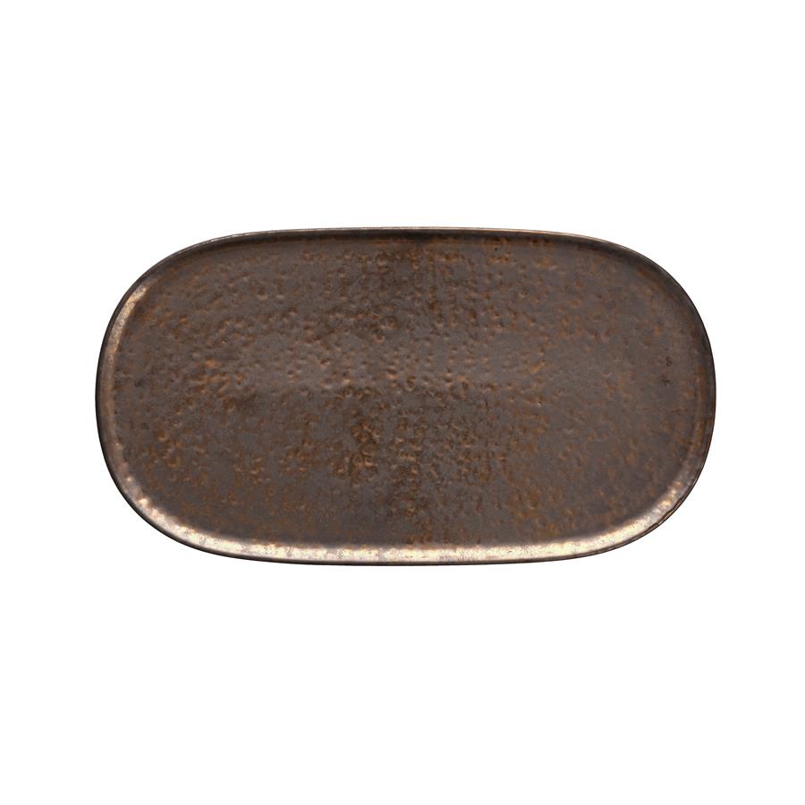 Metallic Medium Serve Platter Coupe 11.8x6"