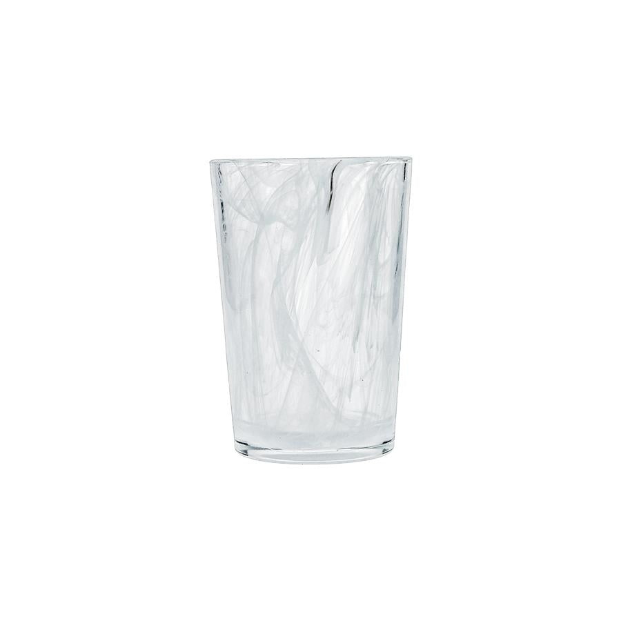 Swirl White Ice Bev Glass 14oz