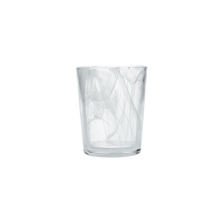 Swirl White DOF Glass 11oz