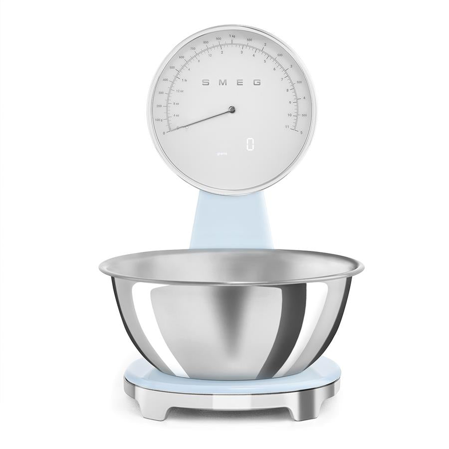 SMEG Retro-Style Kitchen Scale (KSF01) – Pastel Blue