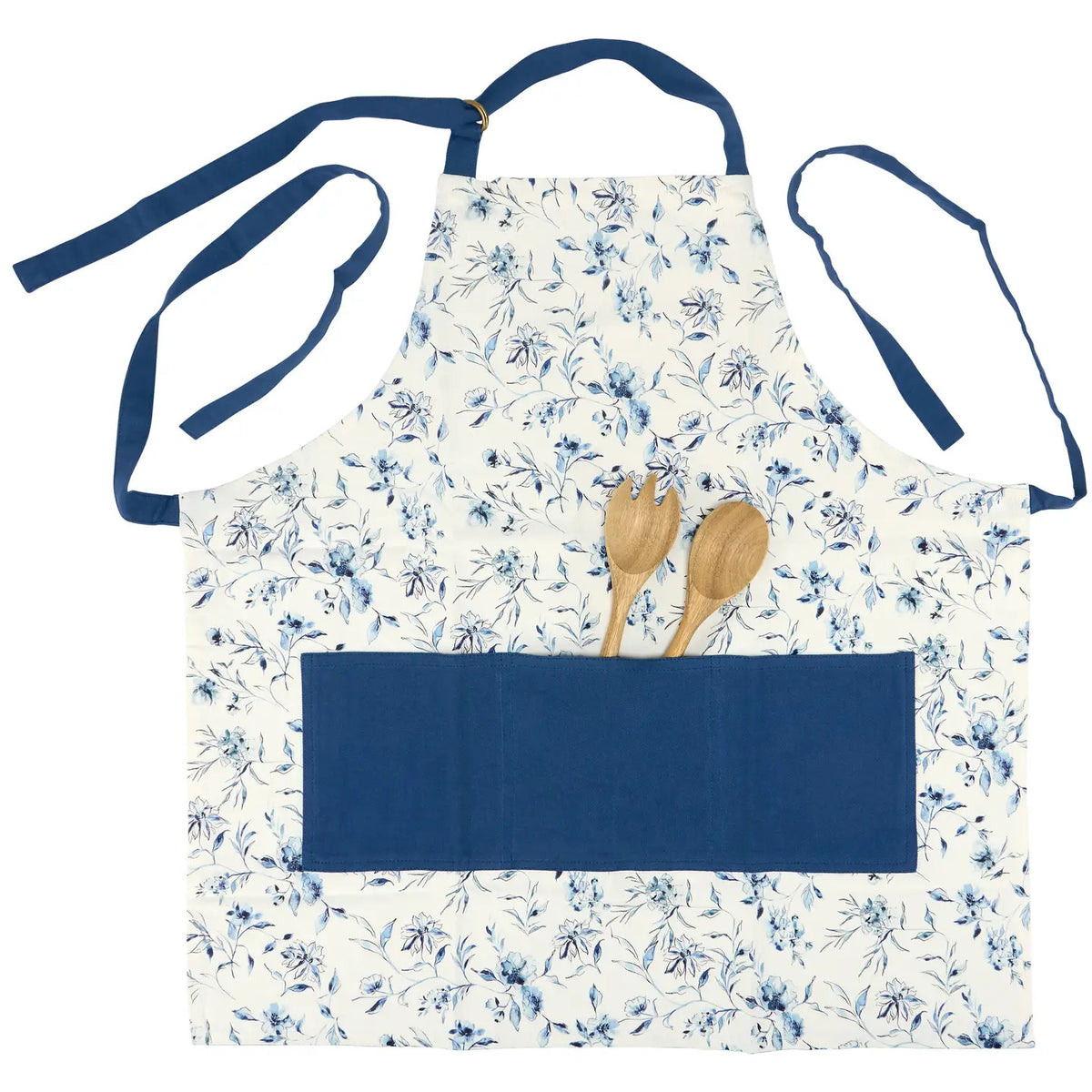 Blue Floral Apron