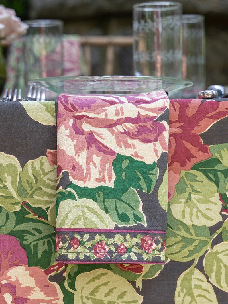 Austen Rose Napkin Set of 4 - Mocha