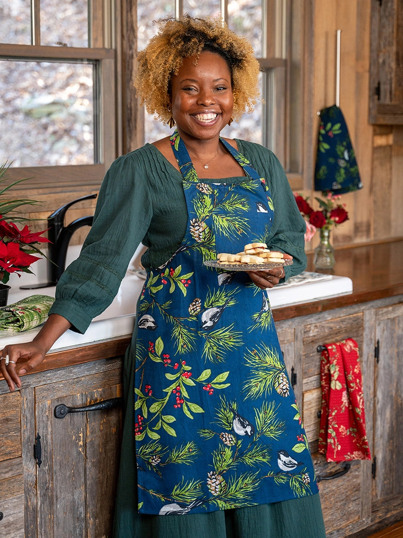 Chickadee Chef Apron - Navy