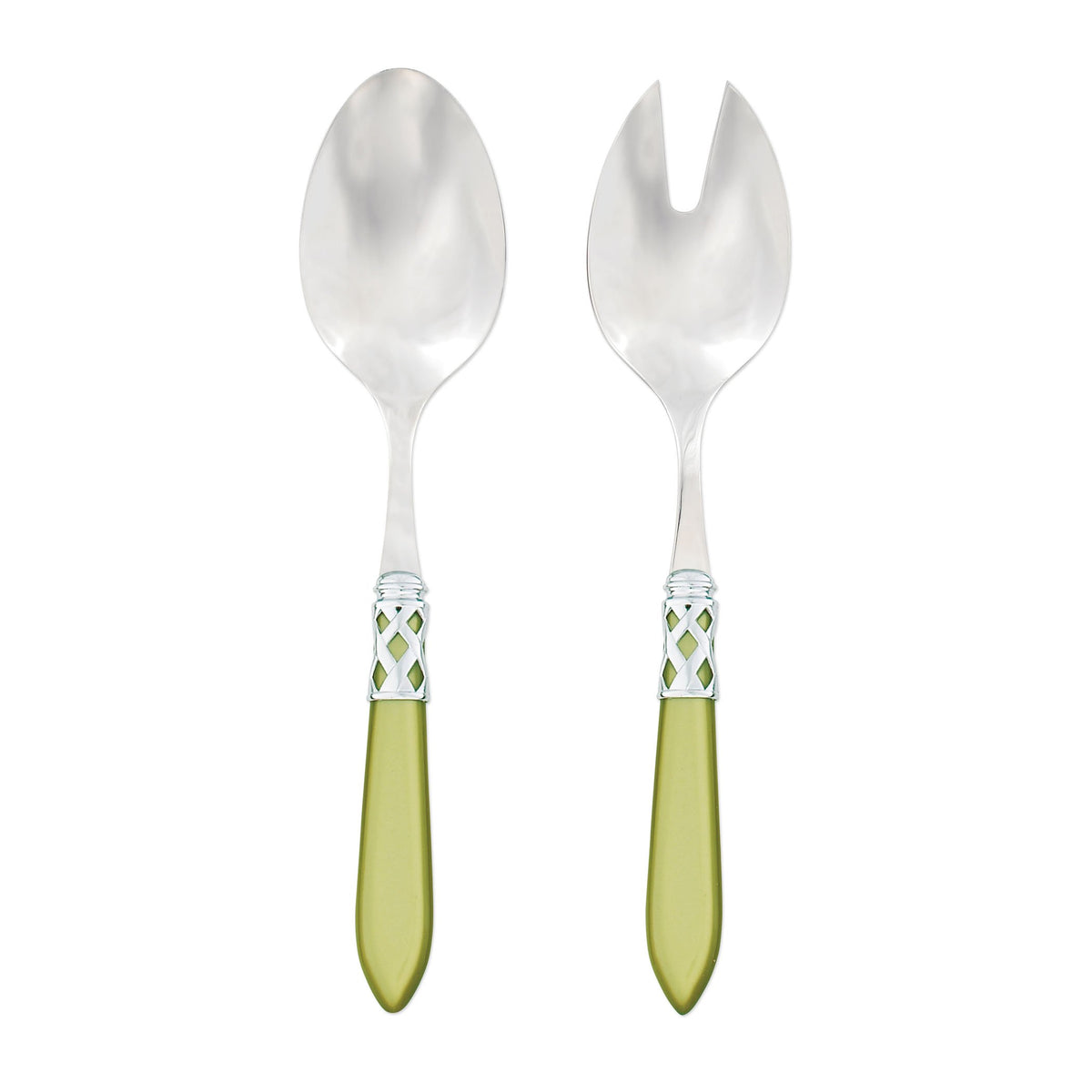 Aladdin Brilliant Chartreuse Salad Server Set