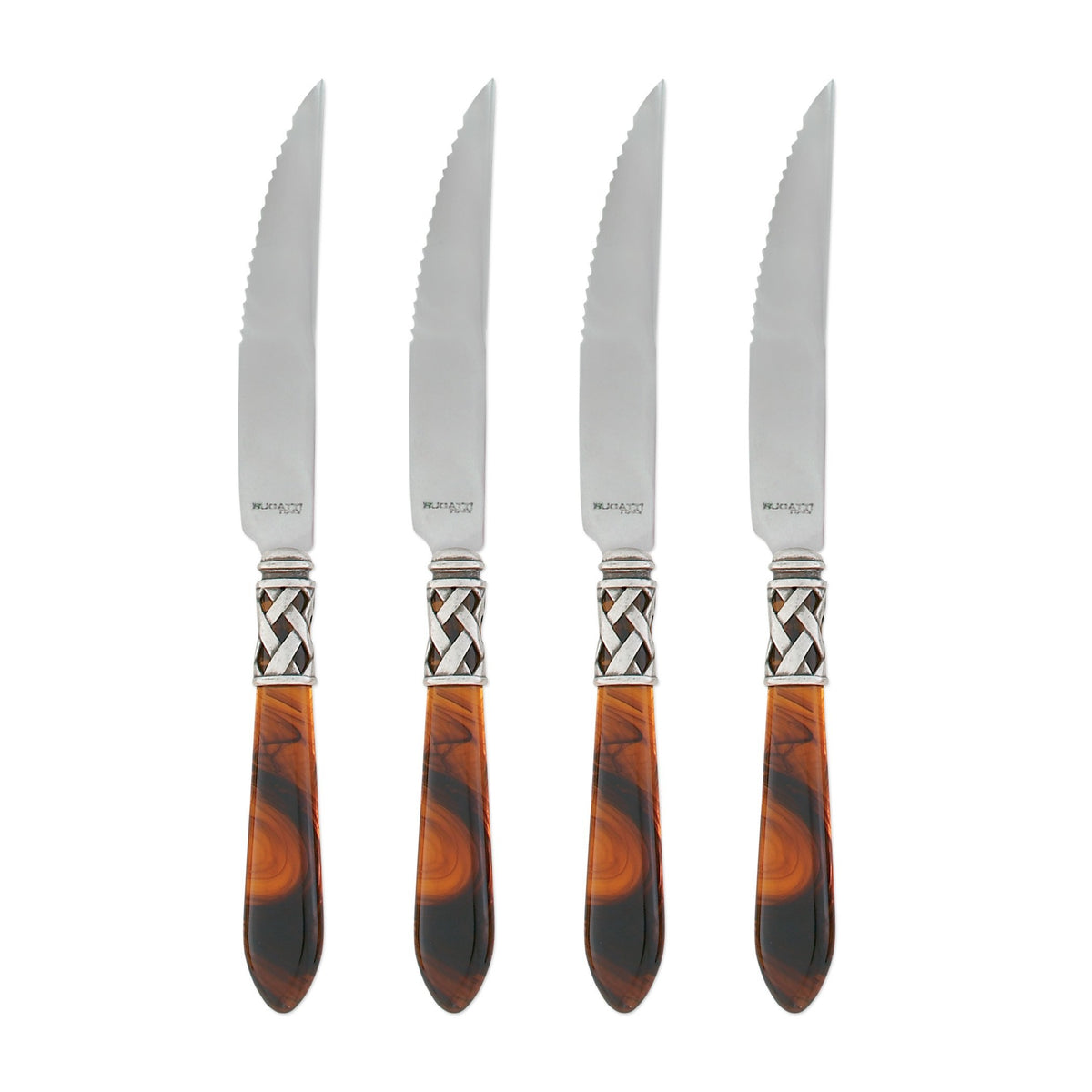 Aladdin Antique Tortoiseshell Steak Knives - Set of 4
