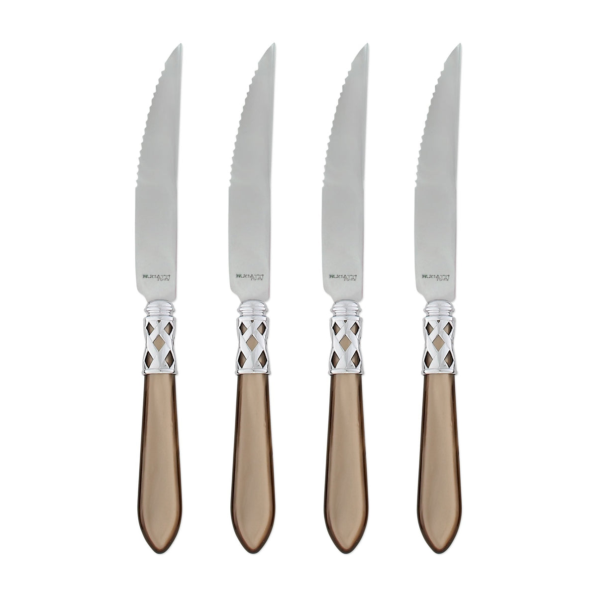 Aladdin Brilliant Taupe Steak Knives - Set of 4