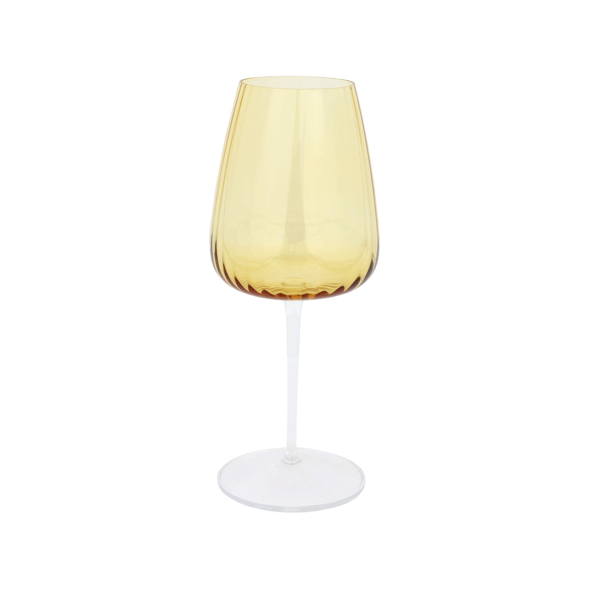 Francesca Amber Wine Glass