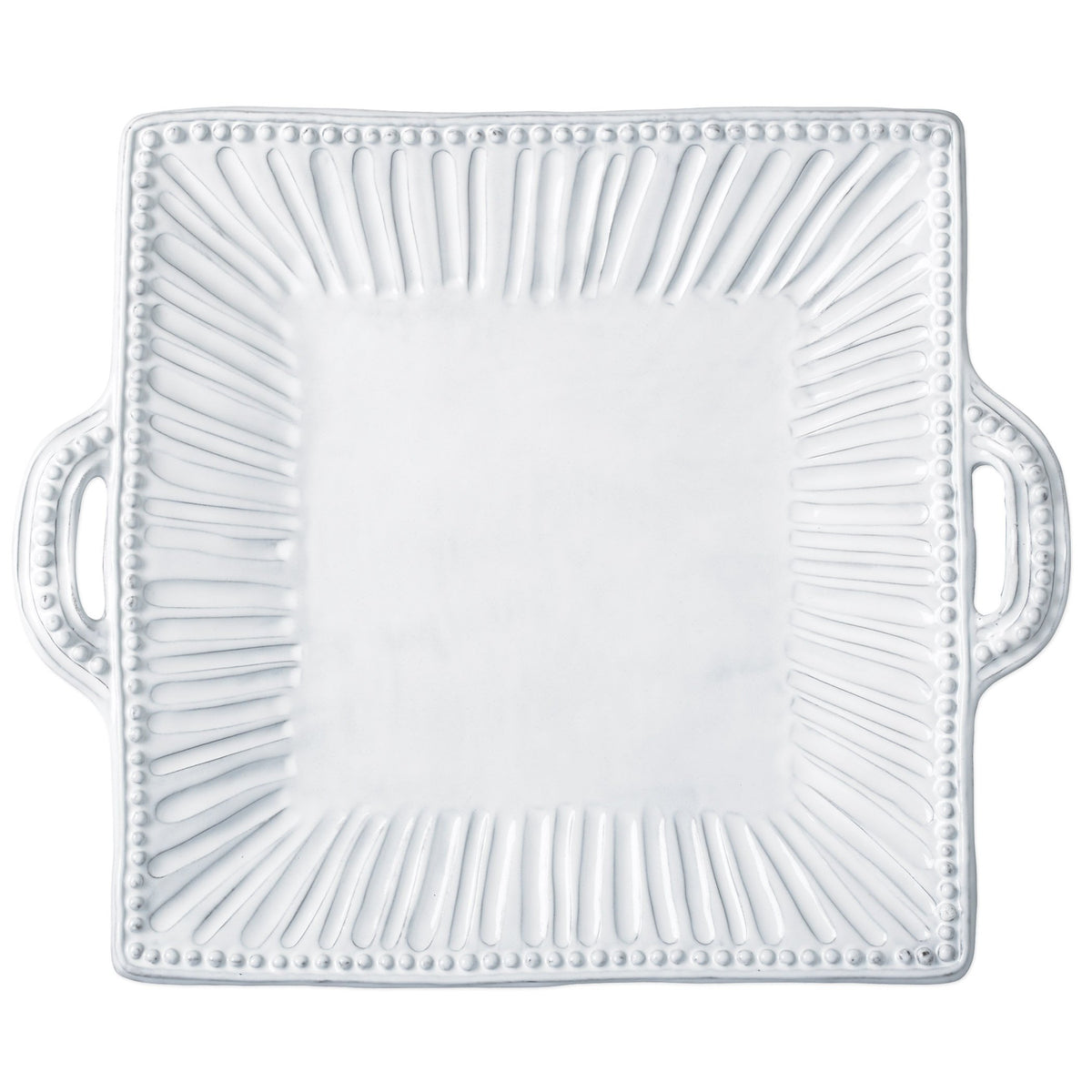 Incanto Stripe Handled Square Platter