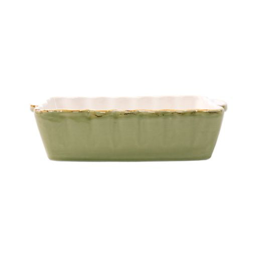Italian Bakers Green Small Rectangular Baker