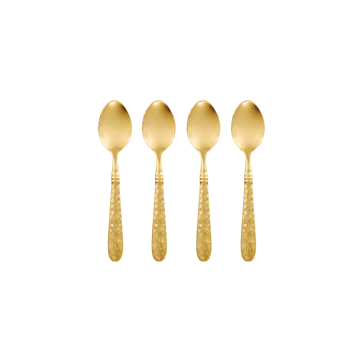 Martellato Gold Demitasse Spoons - Set of 4