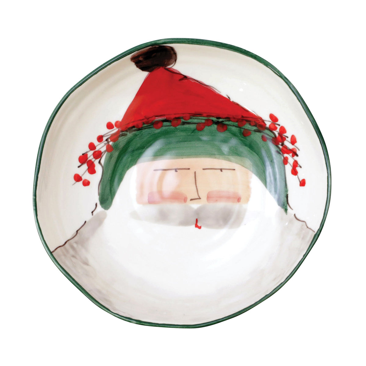 Old St. Nick Pasta Bowl - Green Hat