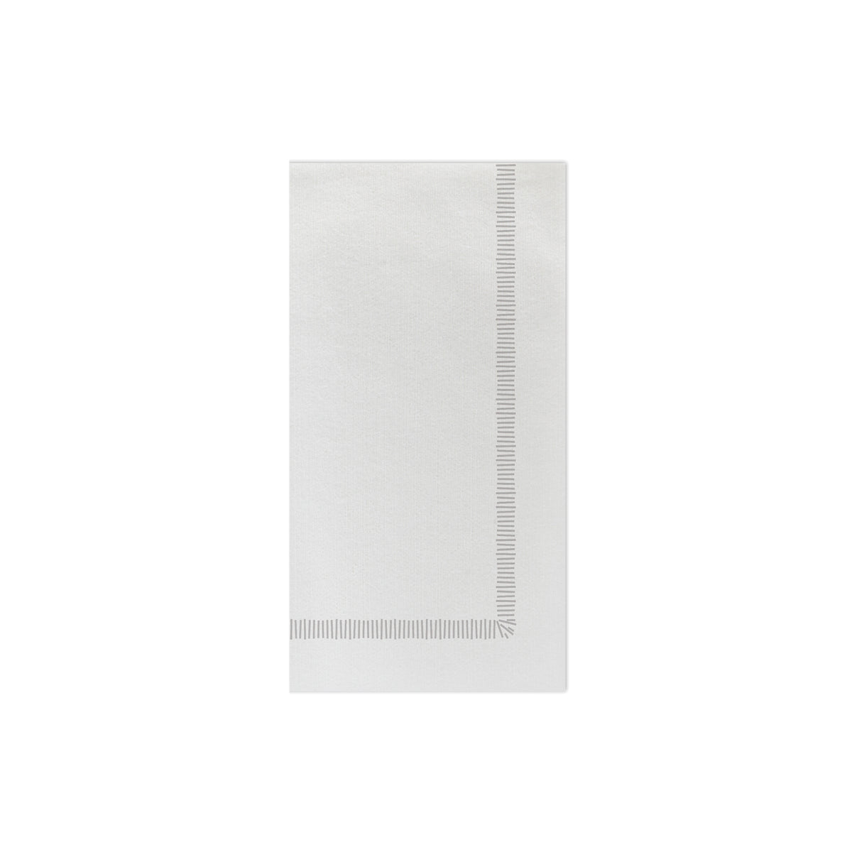 Papersoft Napkins Fringe Light Gray Guest Towels (Pack of 20)