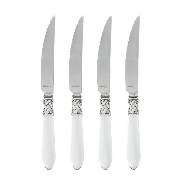 Aladdin Antique Clear Steak Knives - Set of 4