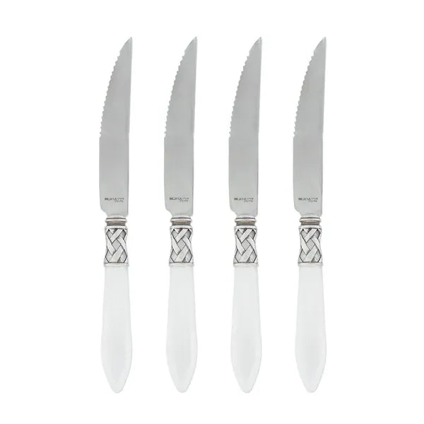 Aladdin Antique White Steak Knives - Set of 4
