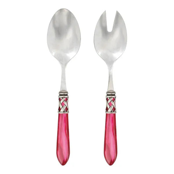Aladdin Antique Raspberry Salad Server Set