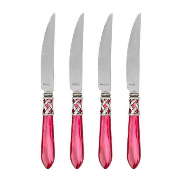 Aladdin Antique Raspberry Steak Knives - Set of 4