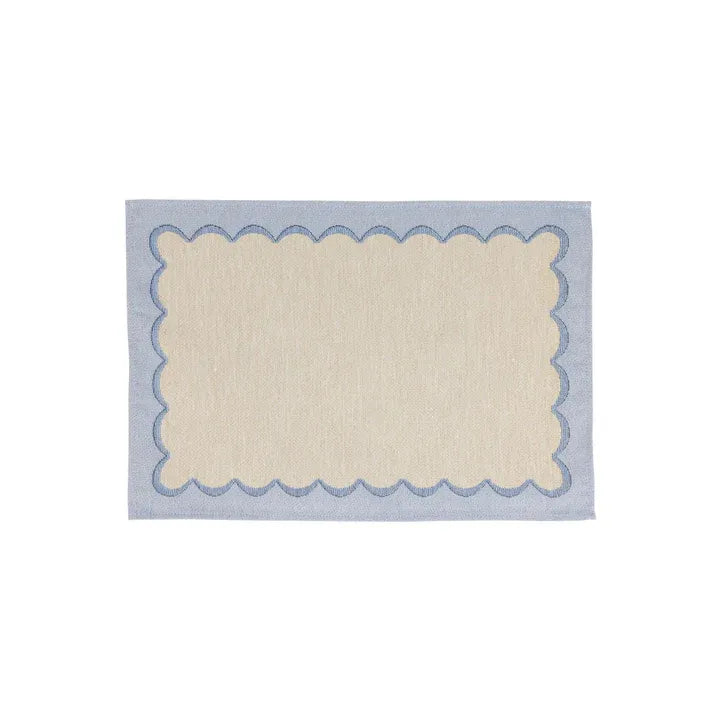 Tavola Blue Scalloped Placemat*